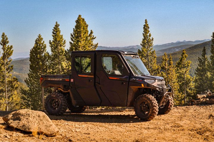 Backbone Adventures - ATV Rentals Page - Polaris Northstar MT5A0145 720 x 480 A 6-passenger Polaris Northstar sits high atop a mountain overlook. Of the many ATV Rentals from Backbone Adventures.