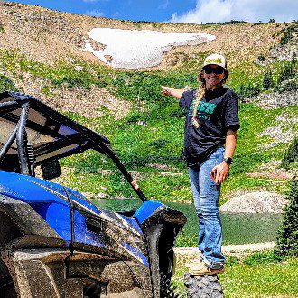Backbone Adventures | Rollins Pass ATV Ride Beautiful summer ATV rental ride at Rollins Pass near Estes Park Colorado with pretty lake on trail